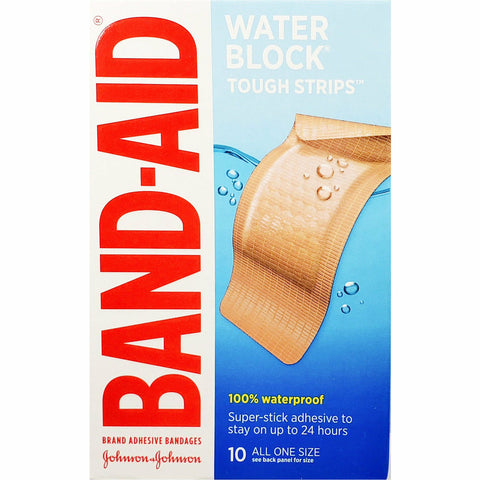 Band-Aid Water Block Adhesive Bandages, 10 Count