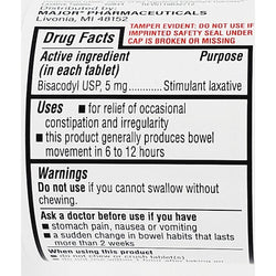 Bisacodyl 5 mg (Stimulant Laxative) 