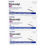 Bisacodyl 10mg Suppositories- 12 suppositories Major - SRQ Care