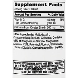 Calcium 500 mg plus D3, 90 Tablets by 21st Century