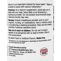Calcium 500 mg plus D3, 90 Tablets by 21st Century - Image 3