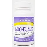 Calcium 600 mg D3 plus Minerals, 120 Tablets by 21st Century
