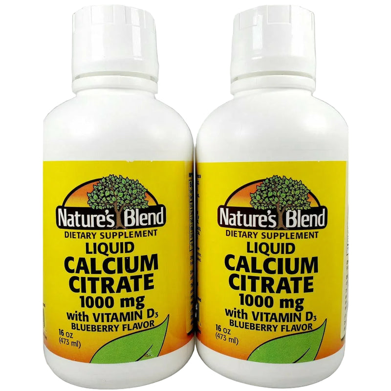 Calcium Citrate 1000 mg with Vitamin D3 by Natures Blend (2 Pack) - Main product image