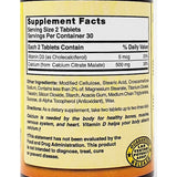 Calcium Citrate Malate 500 mg 60 Tablets by Nature's Blend