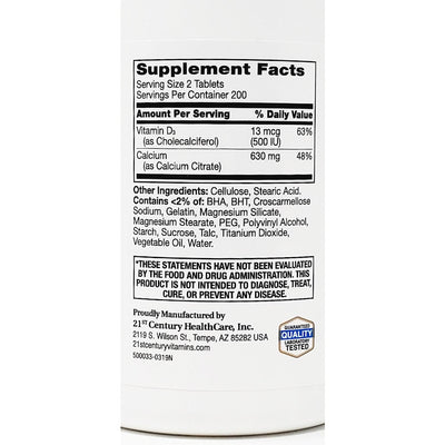 Calcium Citrate Maximum plus D3