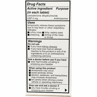Allergy Relief (Levocetirizine) 5 mg 80 Tablets by Camber - Image 2