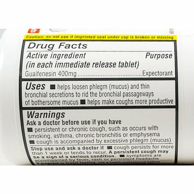 Chest Congestion Relief (Guaifenesin)