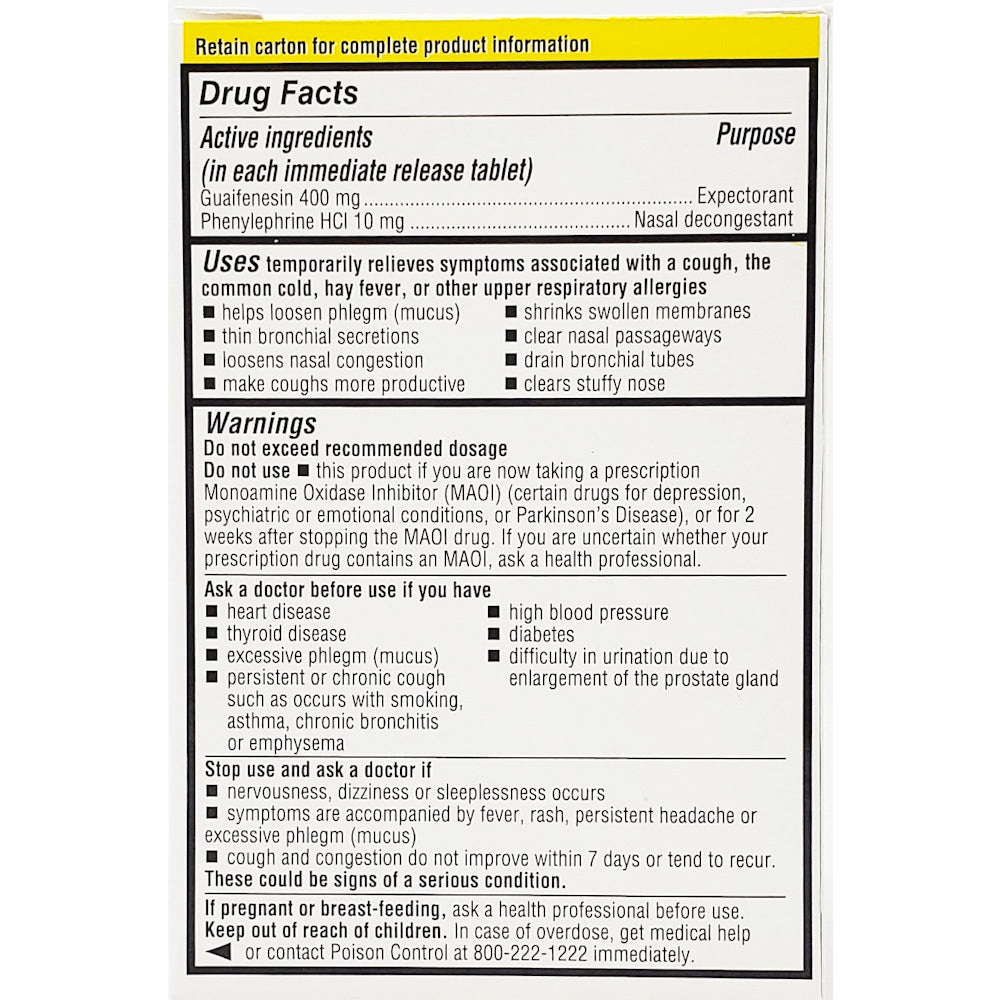 Chest Congestion Relief PE Guaifenesin 400 mg Hargraves Online