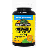 Calcium 500 mg 100 Chewable Tablets by Natures Blend