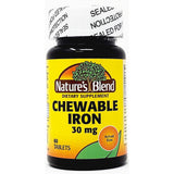 Chewable Iron 30 mg 60 Tablets by Nature's Blend