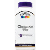 Cinnamon 1000 mg 120 Capsules by 21st Century