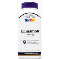Cinnamon 1000 mg 120 Capsules by 21st Century - Image 1