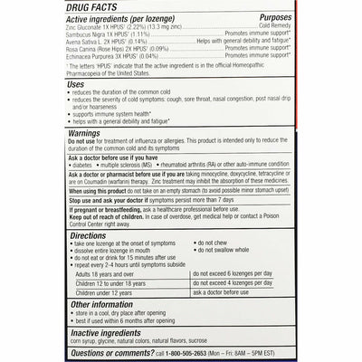 Cold-Eeze plus Defense, (Immune Support) Honey Lemon Flavor, 25 Lozenges