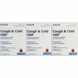 Cough & Cold HPB (Cough Suppressant) 16 Tablets each by Major (3 Pack)