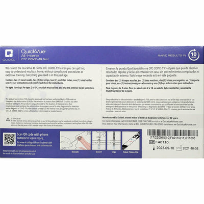 Covid-19 At Home Test Kit, 2 Tests