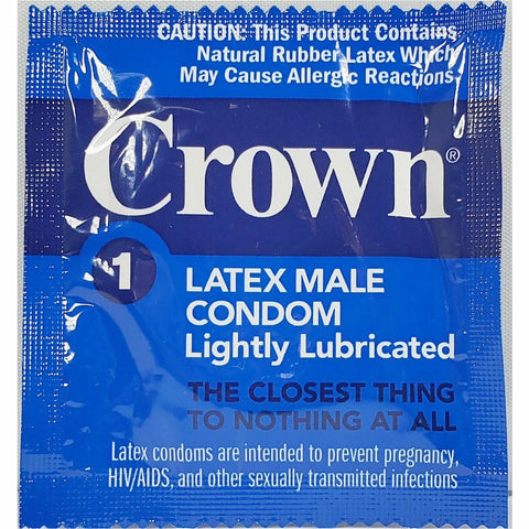 Crown Lightly Lubricated Latex Condoms (50 Or 100 Count) 