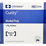 Curity Alcohol Prep Pads, 200 count 