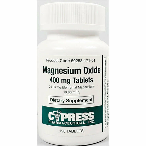 Magnesium Oxide 400 mg, 120 Tablets by Cypress