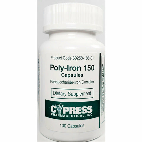 Cypress Poly-Iron 150, 100 Capsules