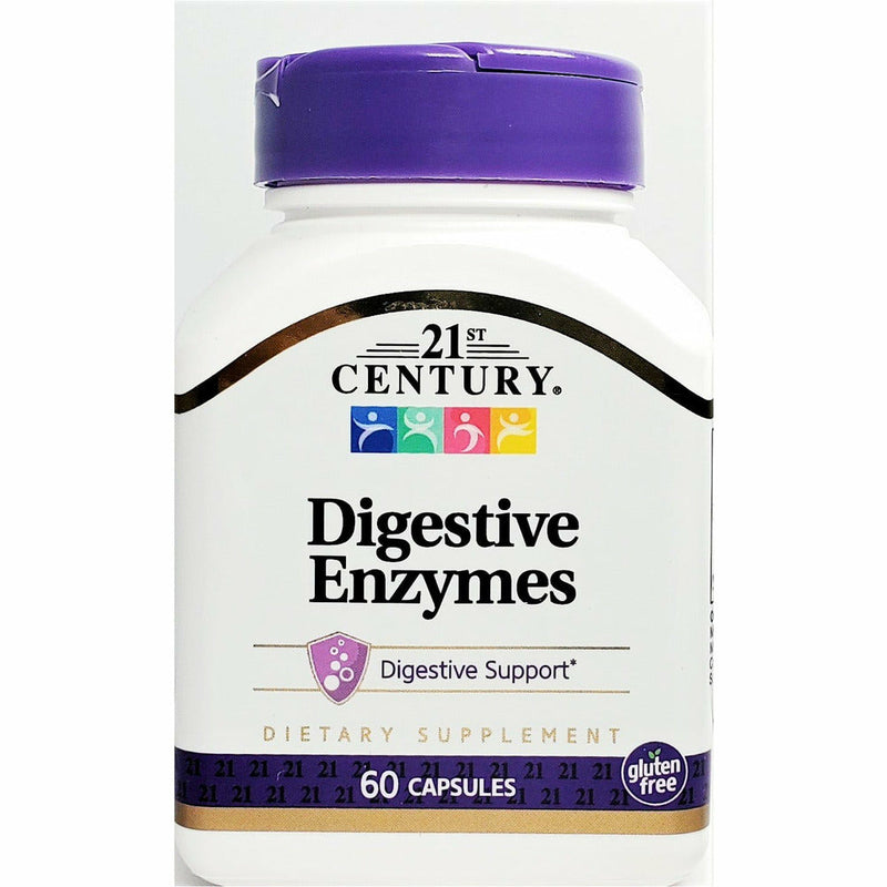 Digestive Enzymes, 200 mg 60 Capsules by 21st Century - Main product image