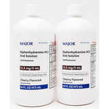 Diphenhydramine HCl 12.5 mg Oral Solution (2 pack) by Major