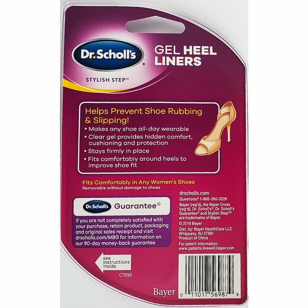 Dr Scholl's Gel Heel Liners Stylish Step Heel Protection Hargraves Online Healthcare