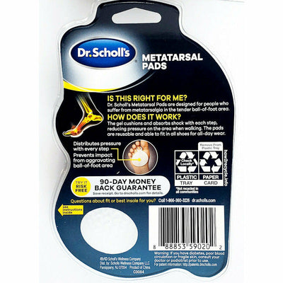 Dr Scholls Metatarsal Pads (1 Pair) for Men and Women