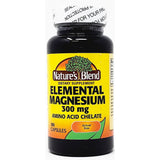 Elemental Magnesium 300 mg 100 Capsules by Nature's Blend