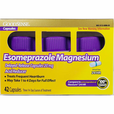 Esomeprazole Magnesium 20 mg (Delayed-Release) 42 Capsules
