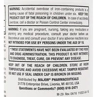 Ferate Tabs (Ferrous Gluconate) 27 mg 100 Tablets by Major - Image 3