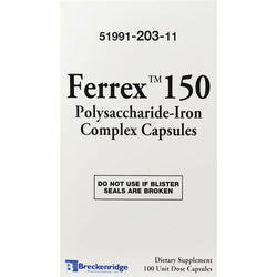 Ferrex 150 Iron Complex, 100 Capsules
