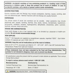 Ferrex 150 Iron Complex, 100 Capsules