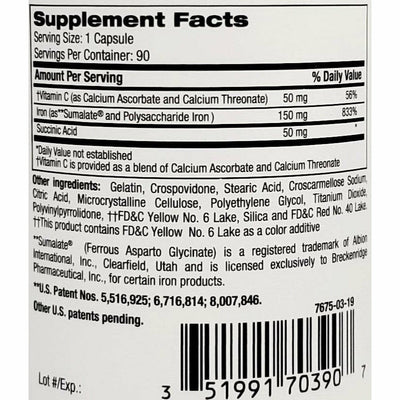 Breckenridge Ferrex 150 Plus, 90 Capsules