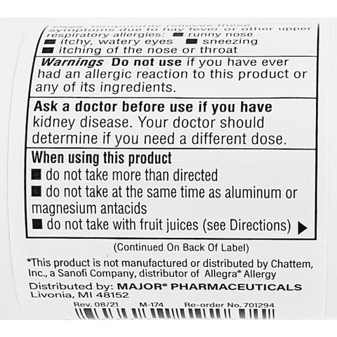 Order fexofenadine