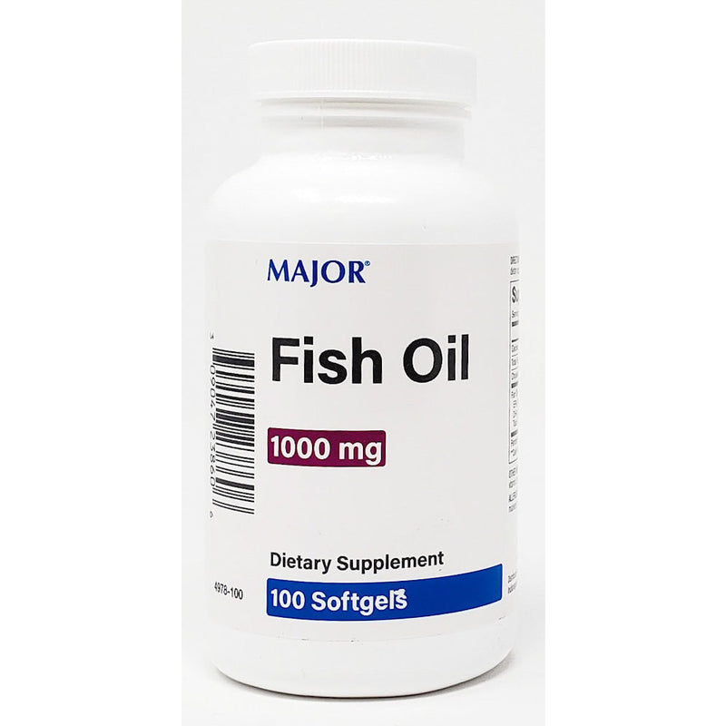 Fish Oil 1000 mg 100 Softgels by Major - Main product image