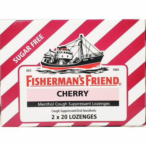 Fishermans Friend Cherry Menthol (Sugar Free) Lozenges 40 Count 
