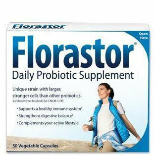 Florastor Daily Probiotic Supplement 250 Mg 50 Capsules (1 Pack) Digestive Health