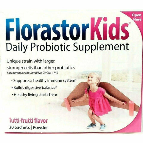 Florastor Kids Daily Probiotic Supplement, (Immune Support) 20 Sachets