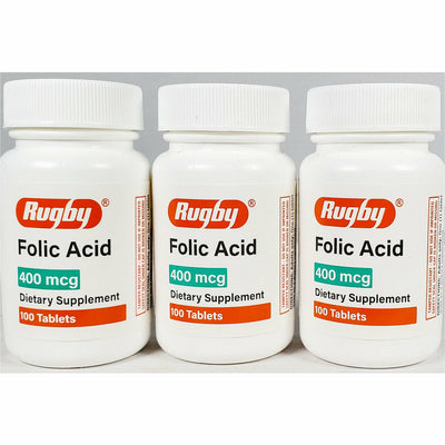Folic Acid 400 mcg (3 pack)