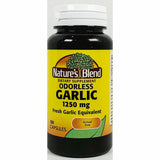 Garlic Supplement 1250 mg 100 Capsules (Odorless) by Natures Blend