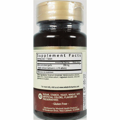 Garlic (Odor Controlled), 350 mg 100 Tablets