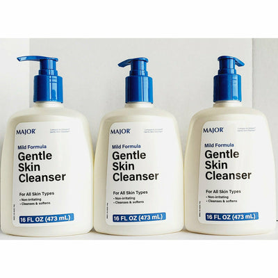 Gentle Skin Cleanser 16 fl oz by Major (3 Pack)