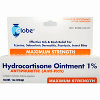 Hydrocortisone Ointment 1% by Globe (1 or 3 Pack) - Image 1