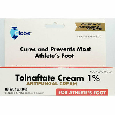 Tolnaftate Cream 1% (Antifungal) 1 oz by Globe