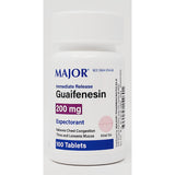 Guaifenesin 200 mg 100 Tablets by Major