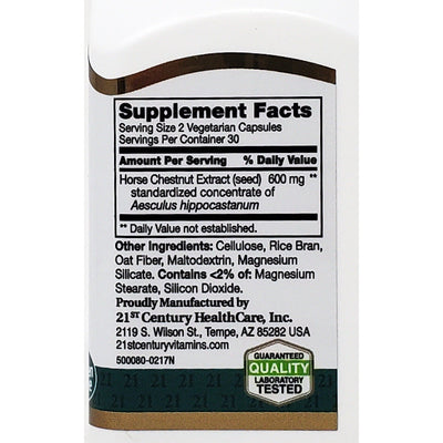 Horse Chestnut Extract 60 Capsules by 21st Century