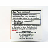 Major Chewable Aspirin, 81 mg 36 Tablets 