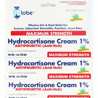 Hydrocortisone Cream 1% with Aloe by Globe (1 or 3 Pack) - Image 4