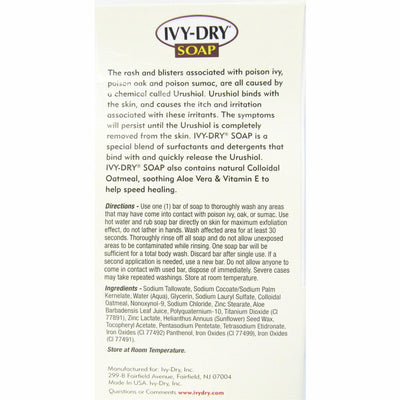 Ivy-Dry Bar Soap- 3 bars each 0.7 oz 