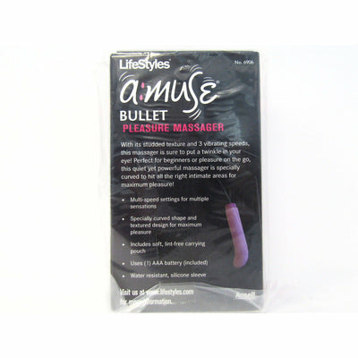 Lifestyles Amuse Bullet Pleasure Massager (1 Pack) Womans Locker